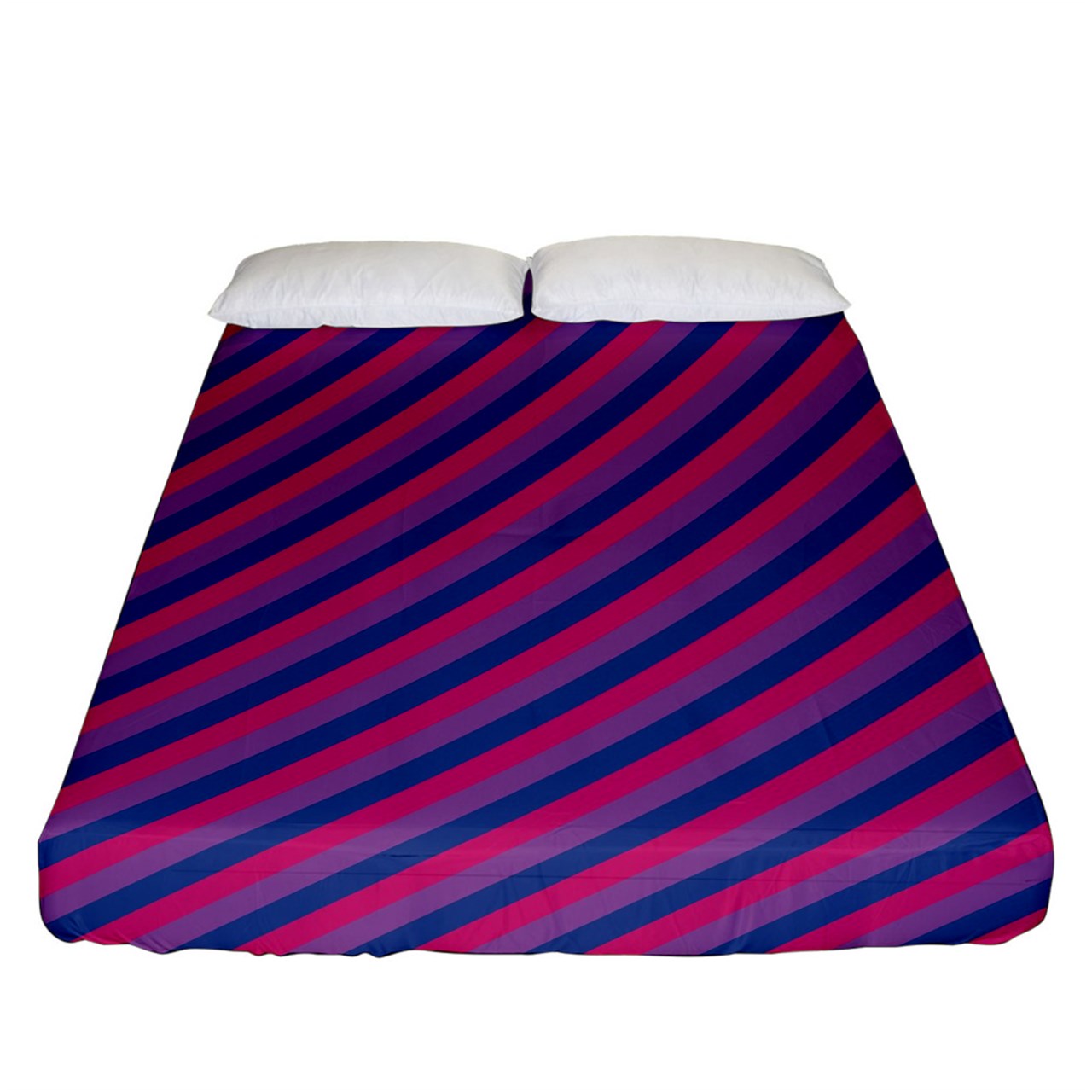 Bisexual Flag Fitted Sheet (California King Size)