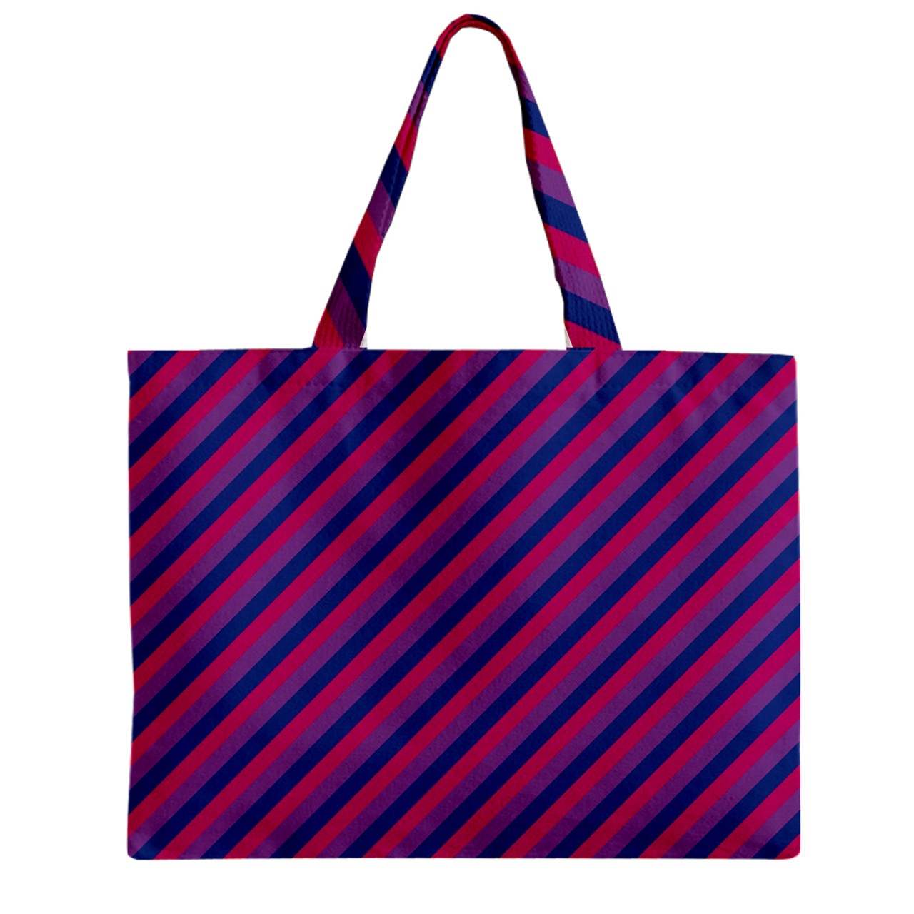 Bisexual Flag Zipper Mini Tote Bag