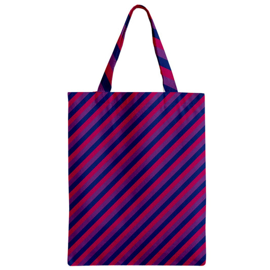 Bisexual Flag Zipper Classic Tote Bag