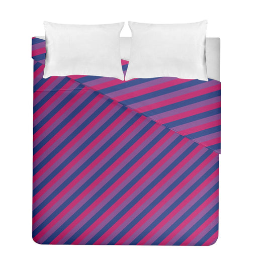 Bisexual Flag Duvet Cover Double Side (Full/ Double Size)