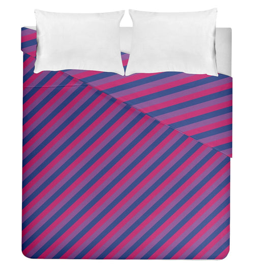 Bisexual Flag Duvet Cover Double Side (Queen Size)