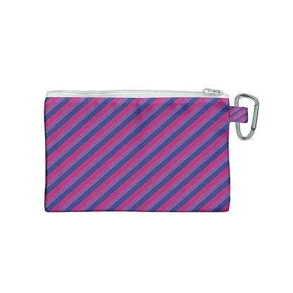 Bisexual Flag Canvas Cosmetic Bag (Small)