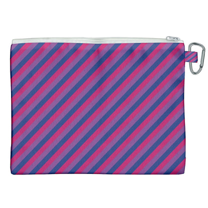 Bisexual Flag Canvas Cosmetic Bag (XXL)