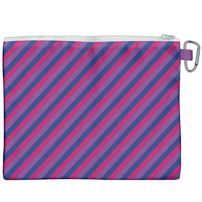 Bisexual Flag Canvas Cosmetic Bag (XXXL)