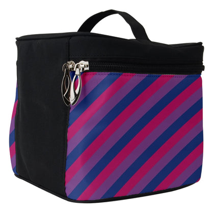 Bisexual Flag Make Up Travel Bag (Small)