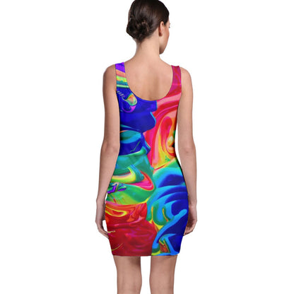 Luxtrini Rainbow Confusion Bodycon Dress