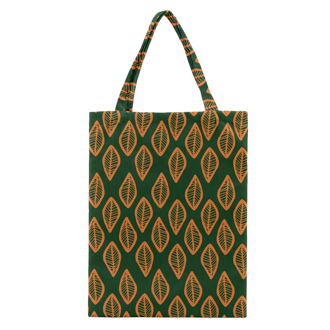 African | Ethnic | Mudcloth | #16 Green and Orange Classic Tote Bag