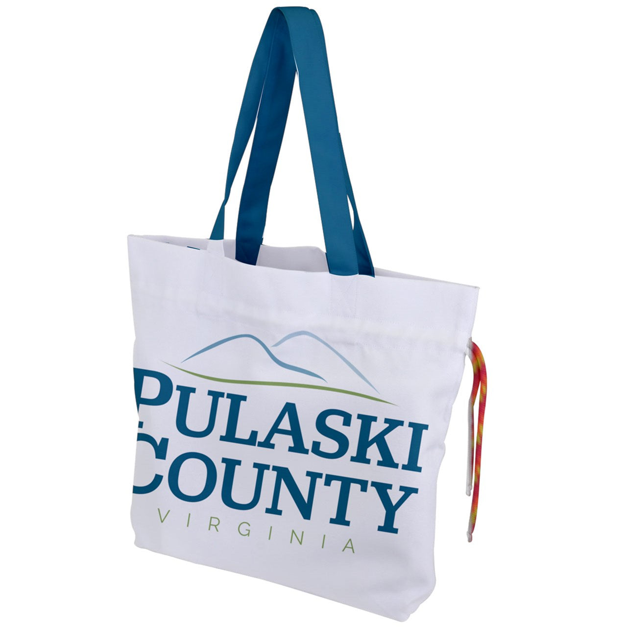 Pulaski County Logo Drawstring Tote Bag