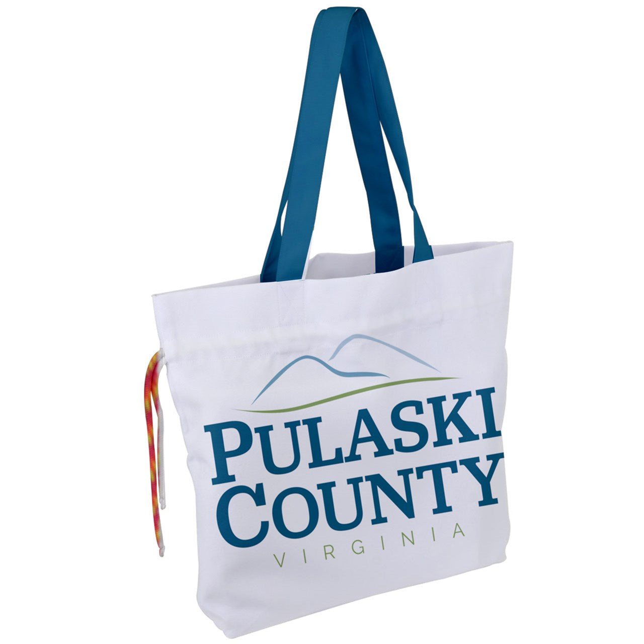 Pulaski County Logo Drawstring Tote Bag