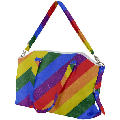 Rainbow Canvas Crossbody Bag