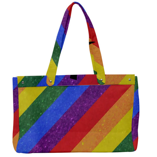 Rainbow Canvas Work Bag