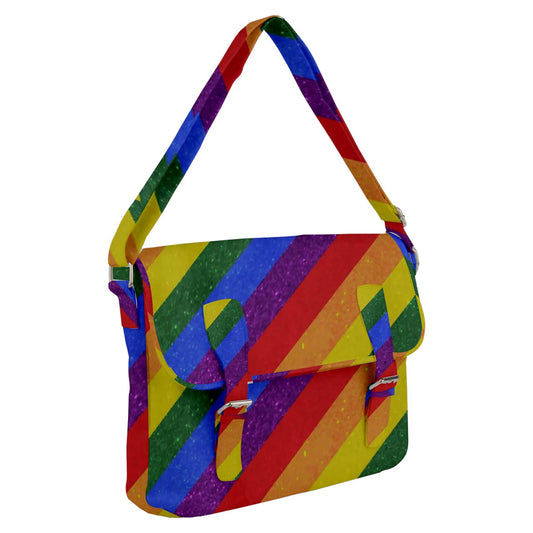 Rainbow Buckle Messenger Bag