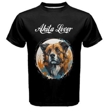 Akita Dog Men's Cotton T-Shirt 5XL
