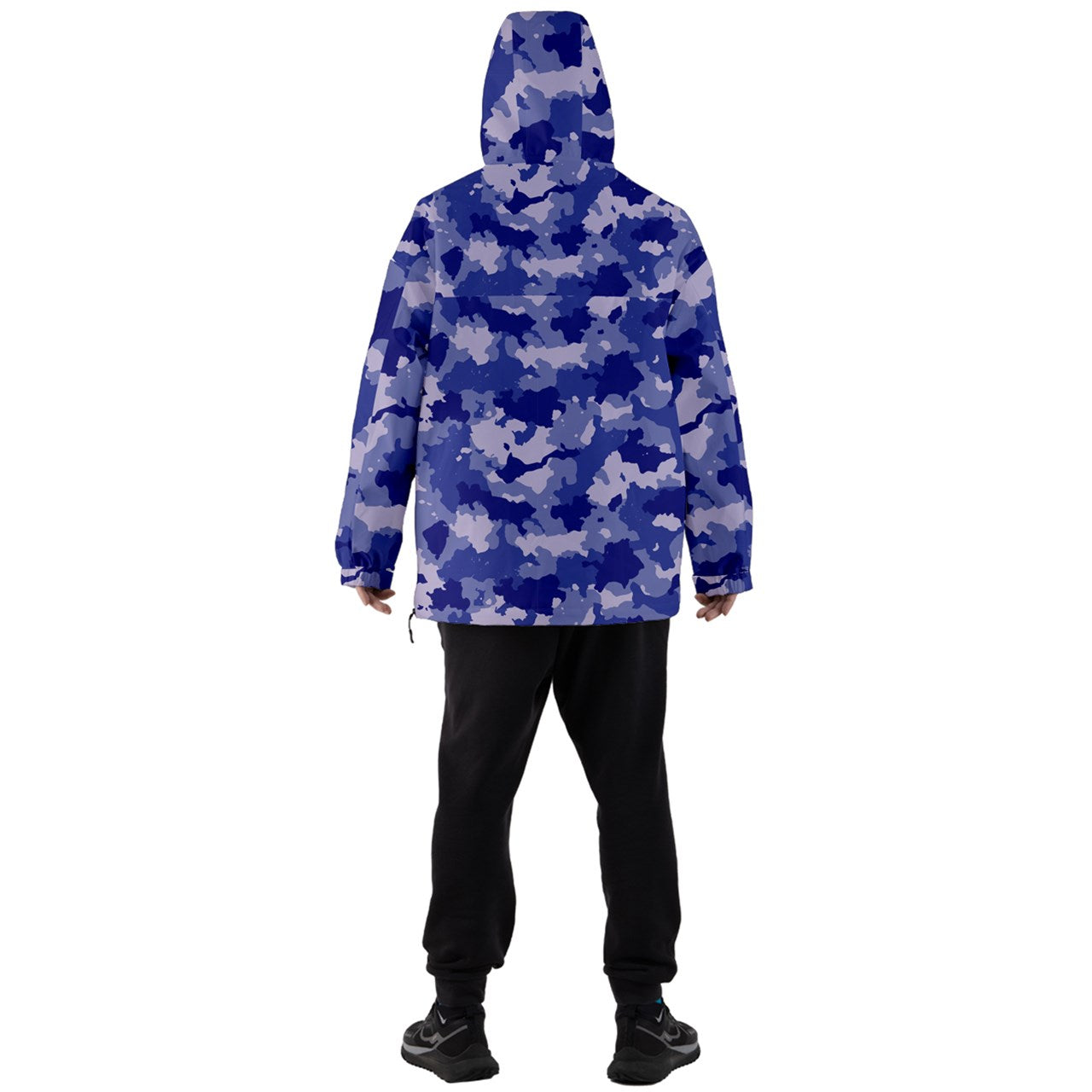 Blue Camo Men's Ski and Snowboard Waterproof Breathable Jacket