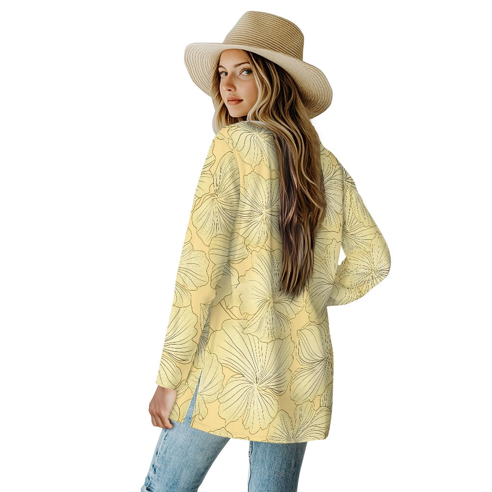 Long-sleeved cardigan jacket