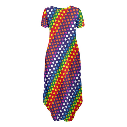 Women's Short Sleeve Plus Size Dress