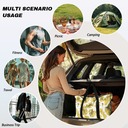 Yellow Monstera Lightweight luggage