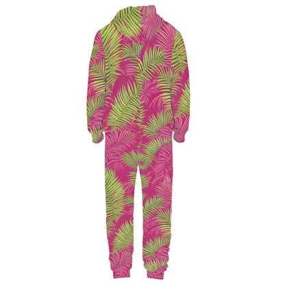 Women's hooded long sleeve jumpsuit