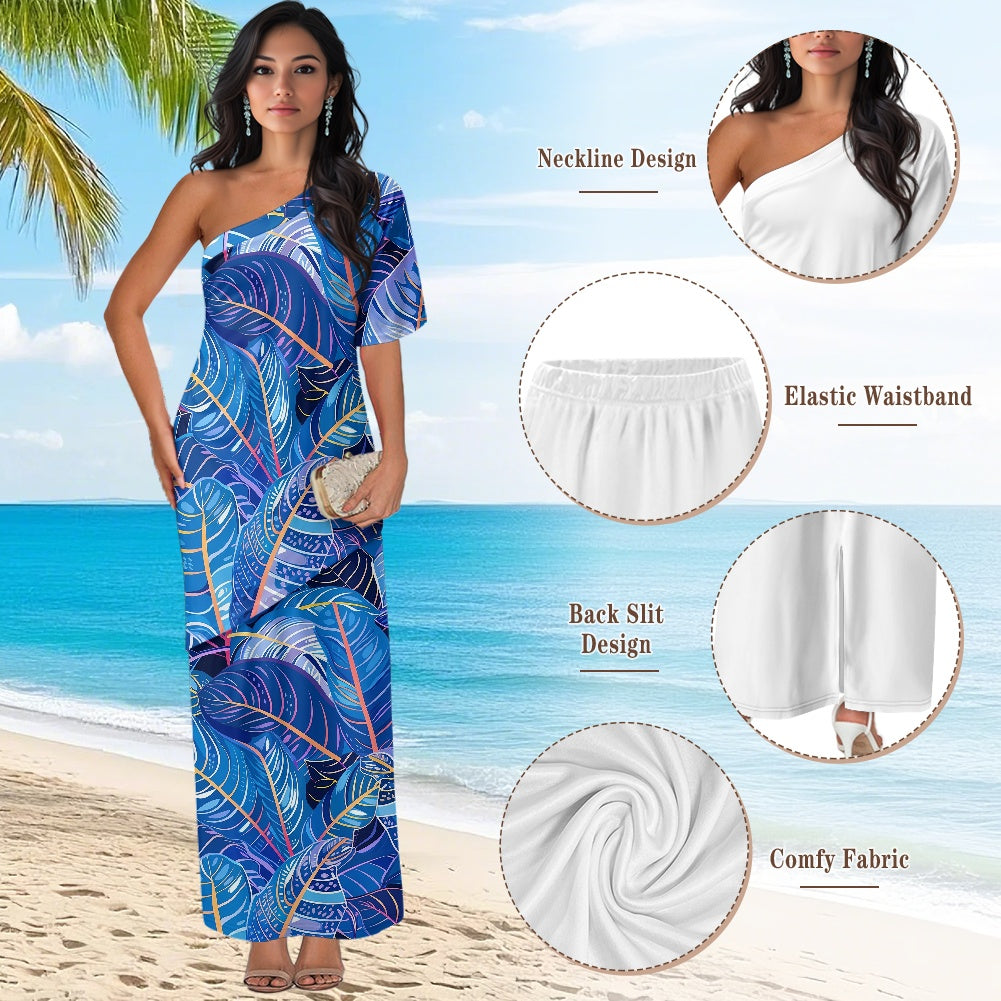 Elegant Off-Shoulder Two-Piece Dress for Women