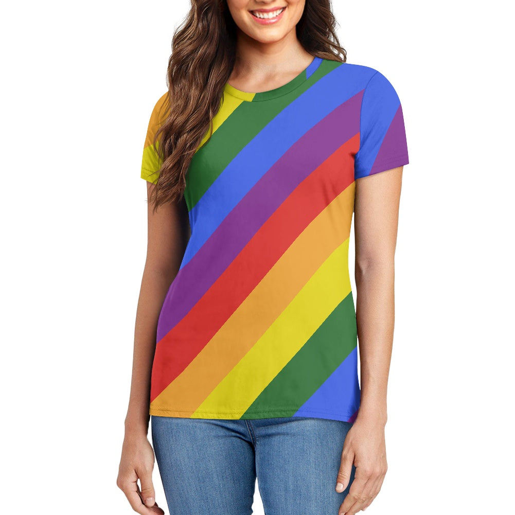 Unleash Your Inner Glamor with Luxtrini's Rainbow Pride T-Shirt