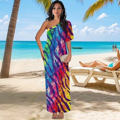 Elegant Off-Shoulder Two-Piece Dress for Women