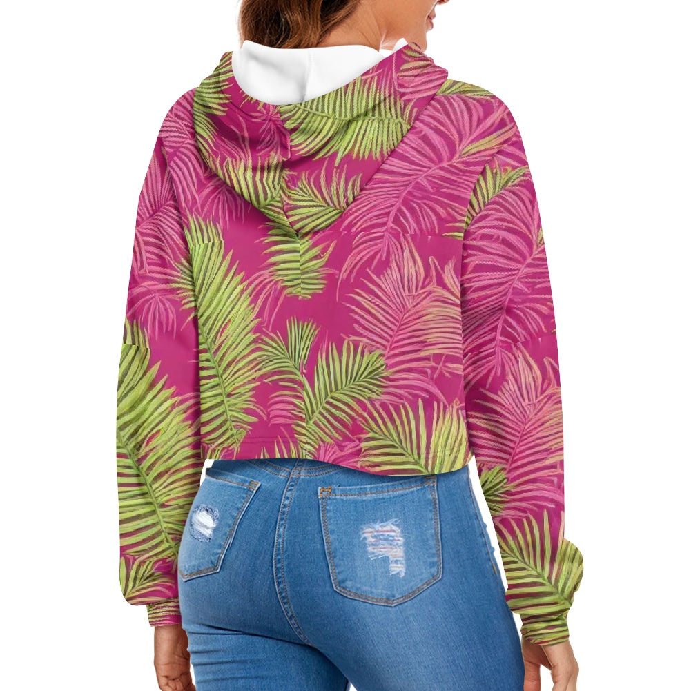 Women's midriff-baring sweatshirt