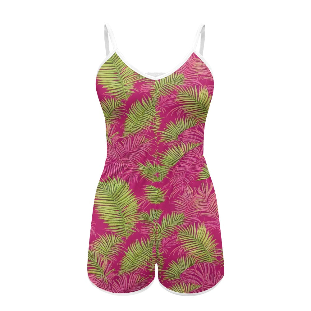 Women's Sleeveless Jumpsuit Shorts
