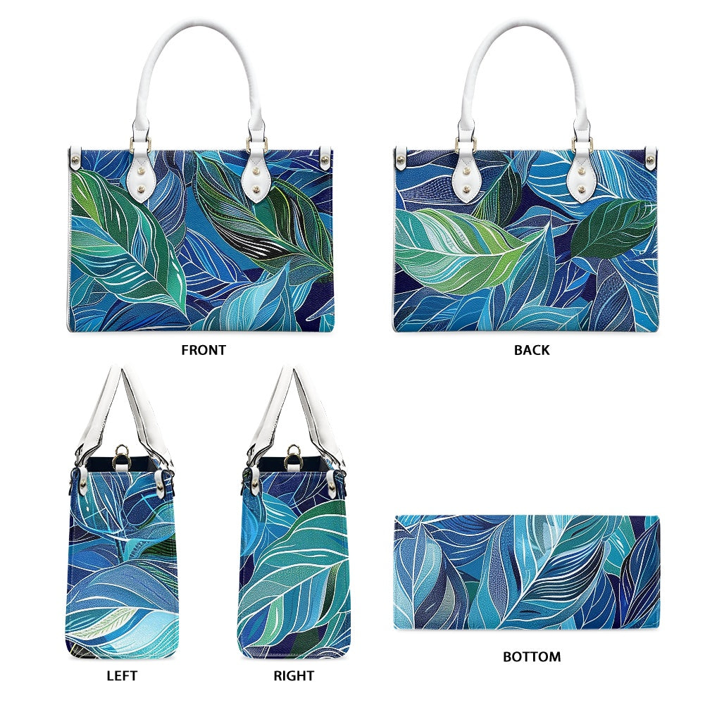 Women's PU leather twill handbag