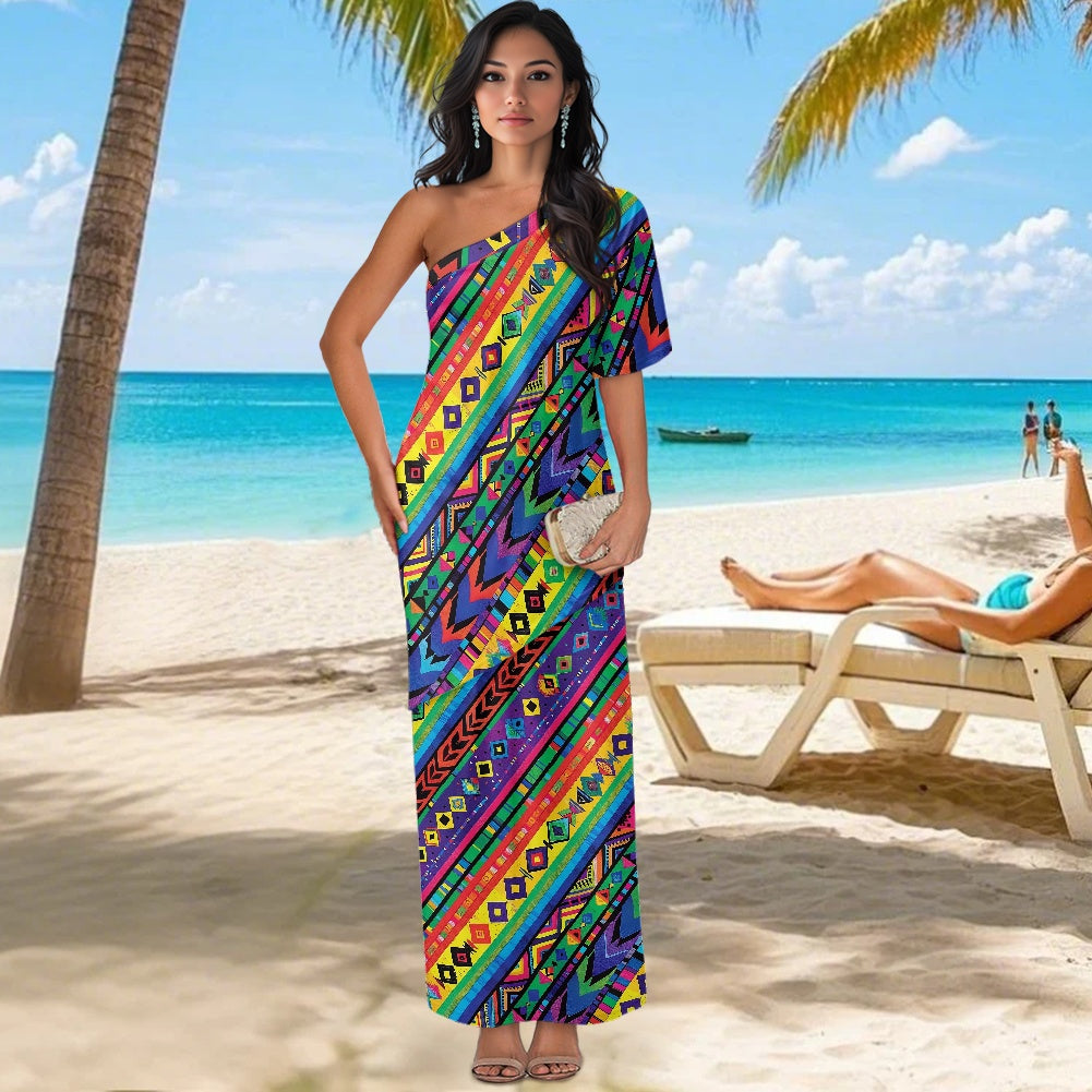 Elegant Off-Shoulder Two-Piece Dress for Women