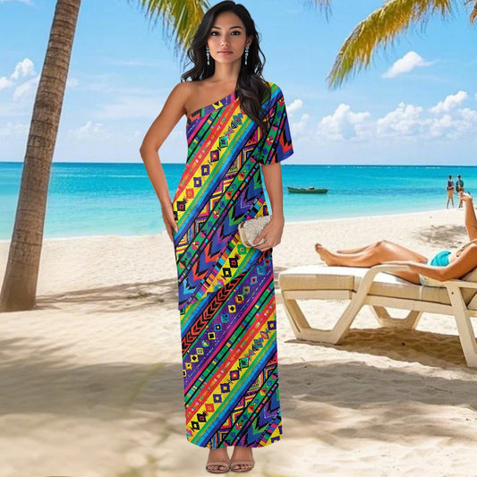 Elegant Off-Shoulder Two-Piece Dress for Women