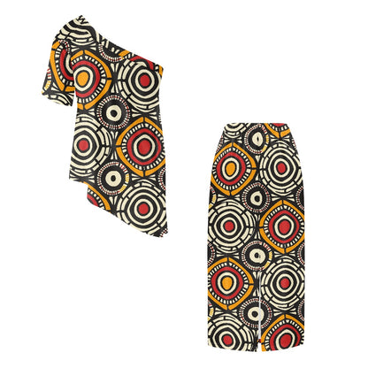 Elegant Off-Shoulder Two-Piece Dress for Women