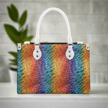 Ostrich Rainbow Pride Women's PU leather twill handbag