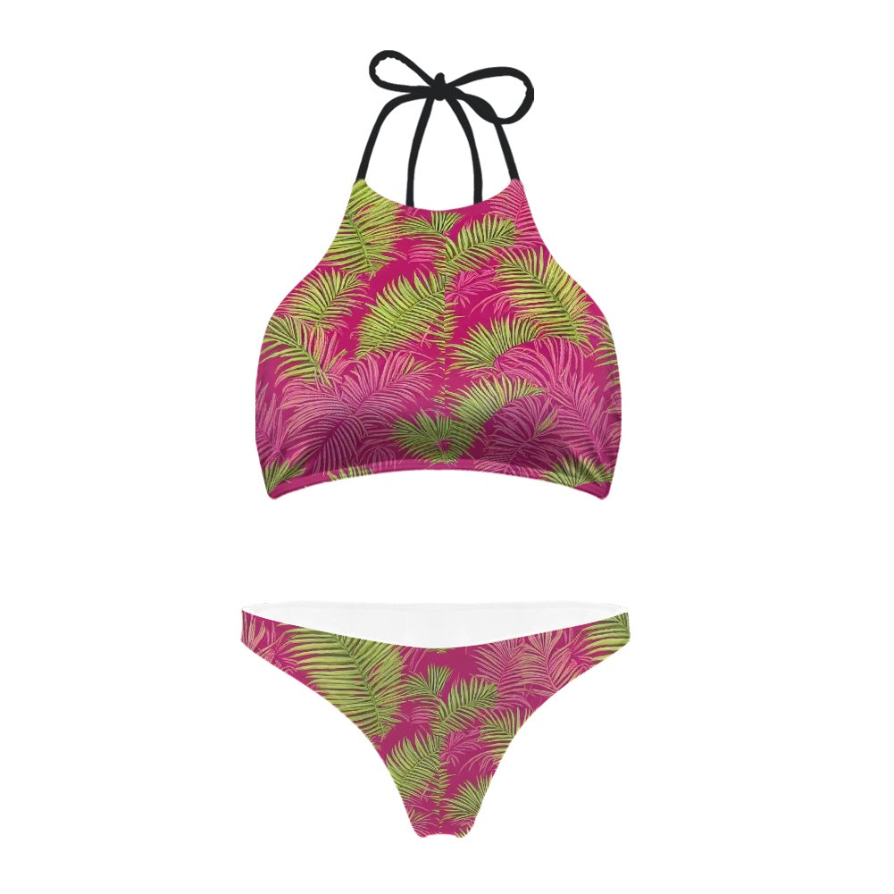 Wrapped-chest Bikini white
