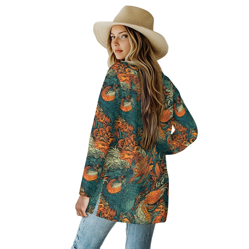 Long-sleeved cardigan jacket