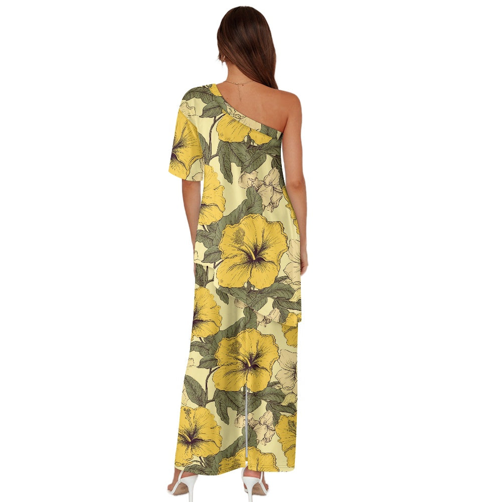 Elegant Off-Shoulder Two-Piece Dress for Women