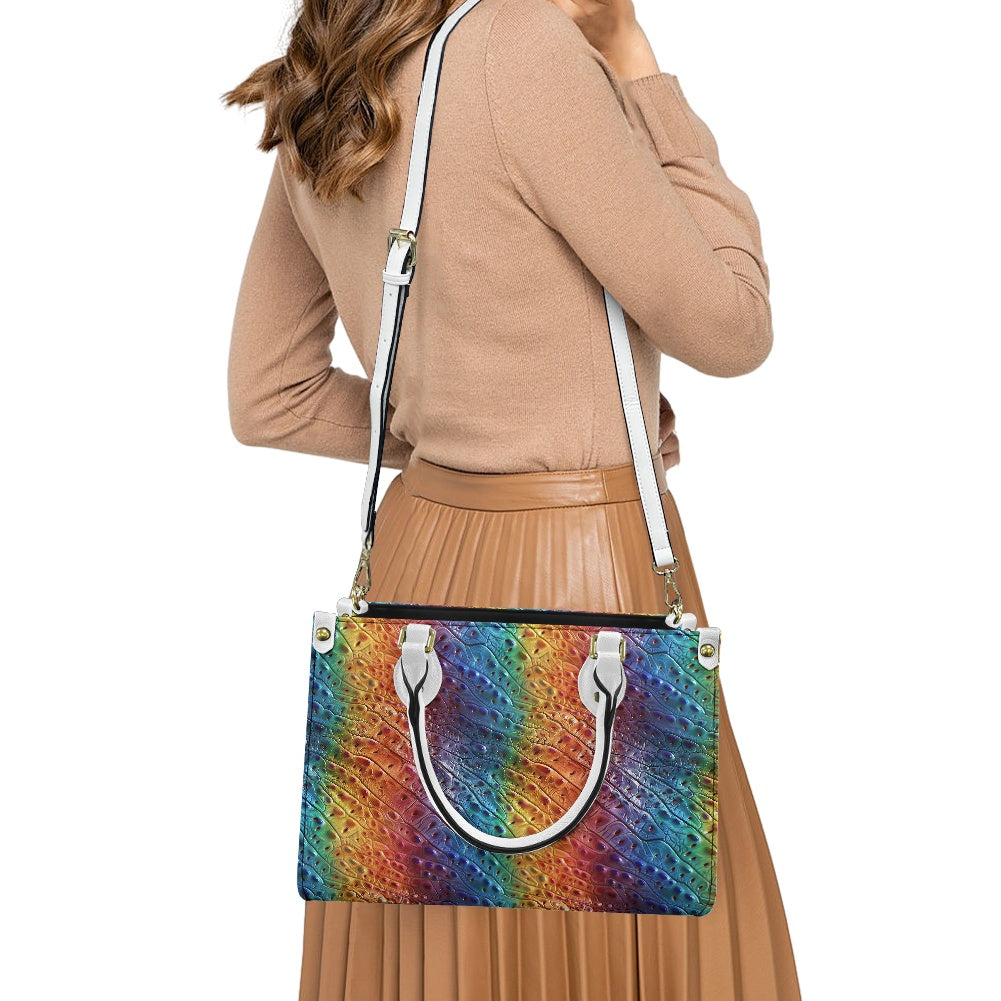 Ostrich Rainbow Pride Women's PU leather twill handbag