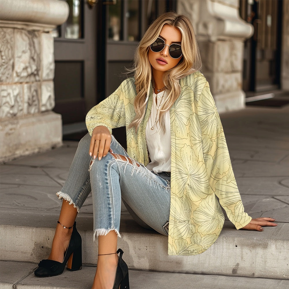 Long-sleeved cardigan jacket