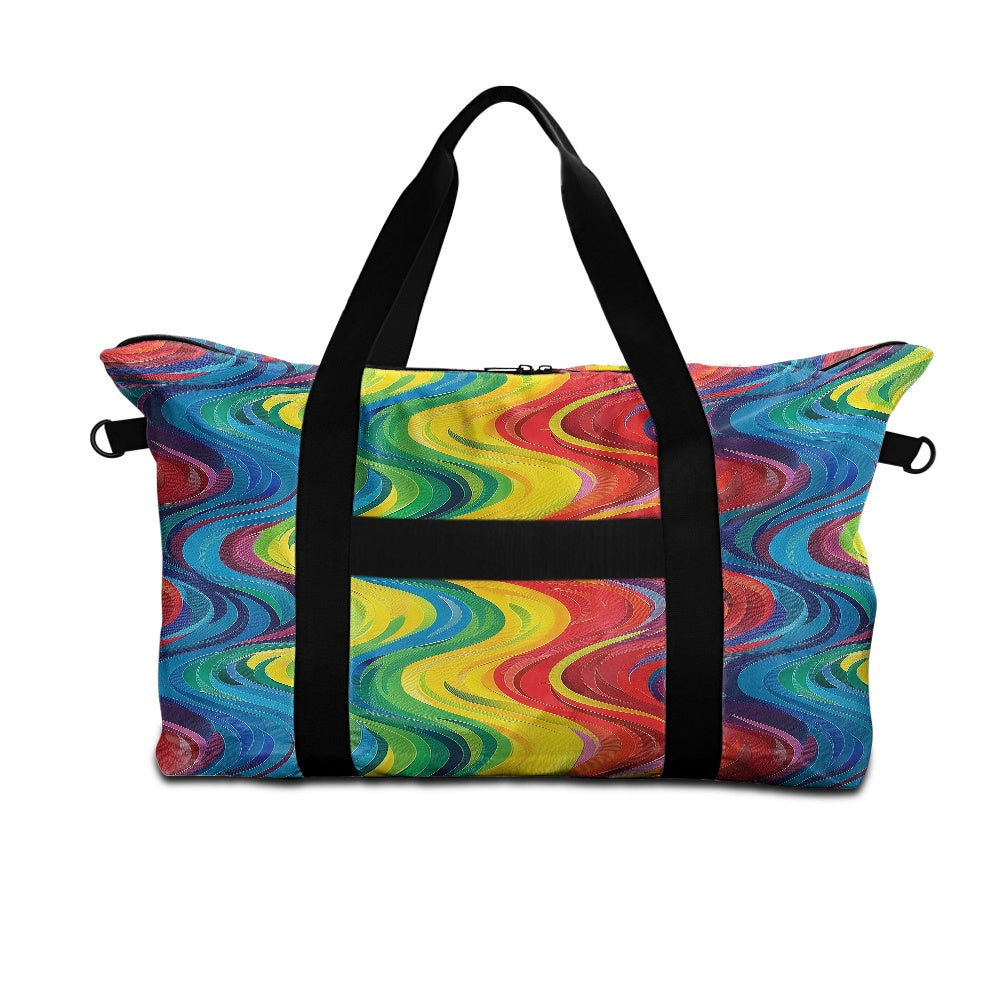 Wavy Rainbow Lightweight luggage