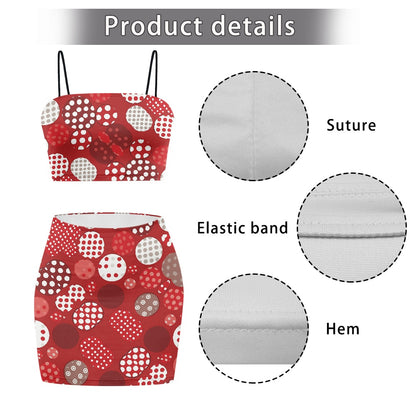 Turn Heads with Luxtrini’s Bold Polka Dot Top Skirt Set