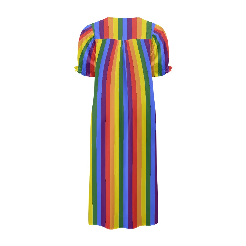 Puff sleeve dress