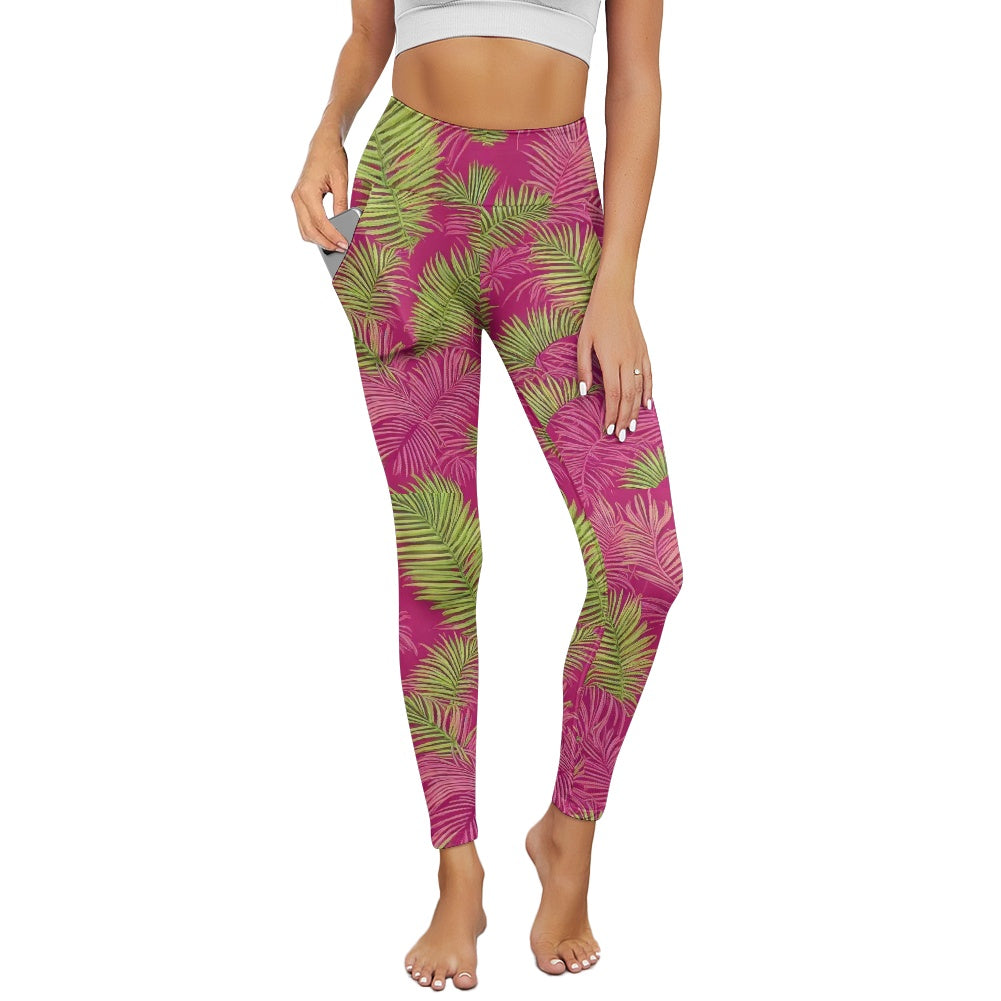 Women's Yoga Pants with Pockets white