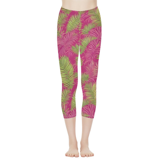 All-Over Print Women's Yoga Pants white