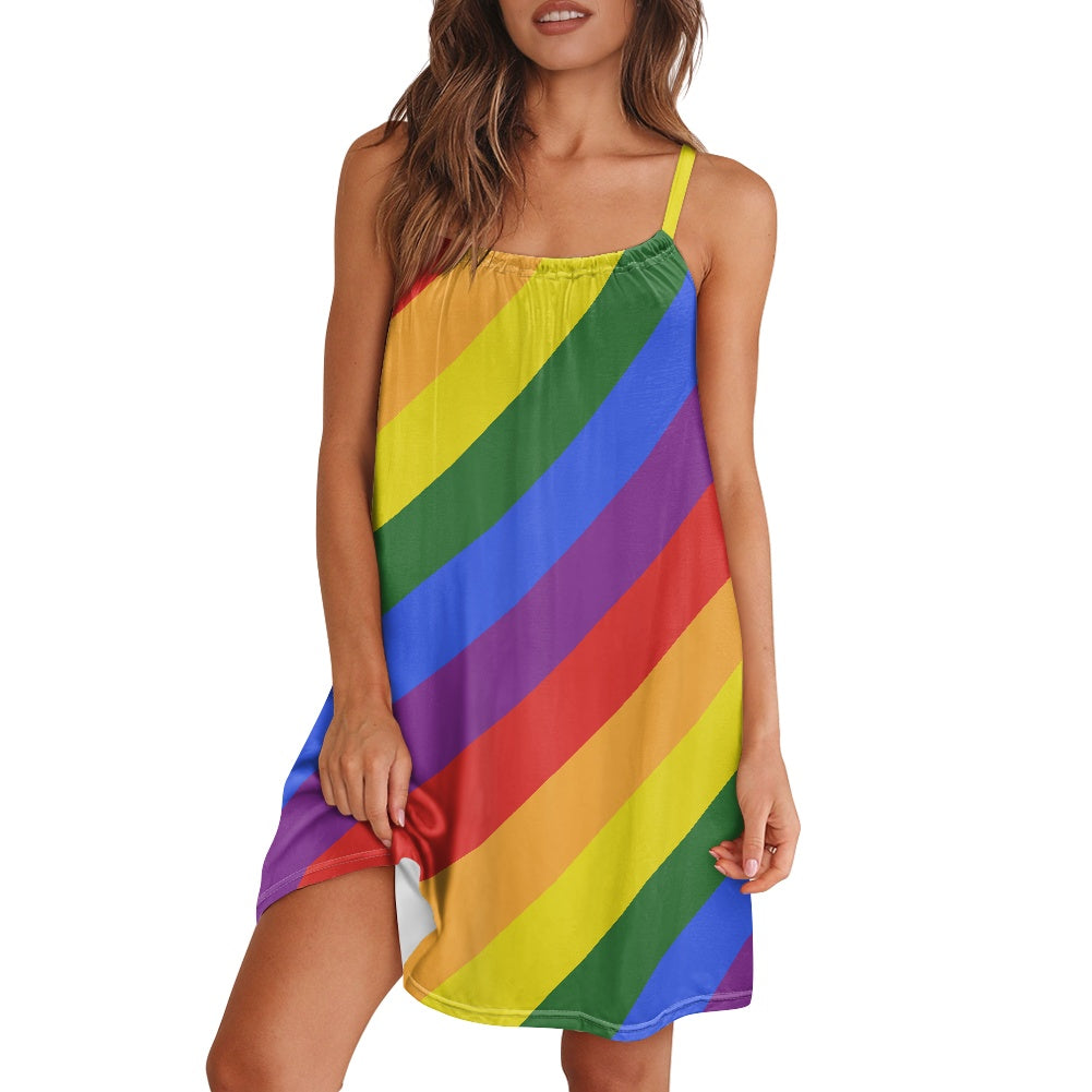 Rainbow Strappy dress
