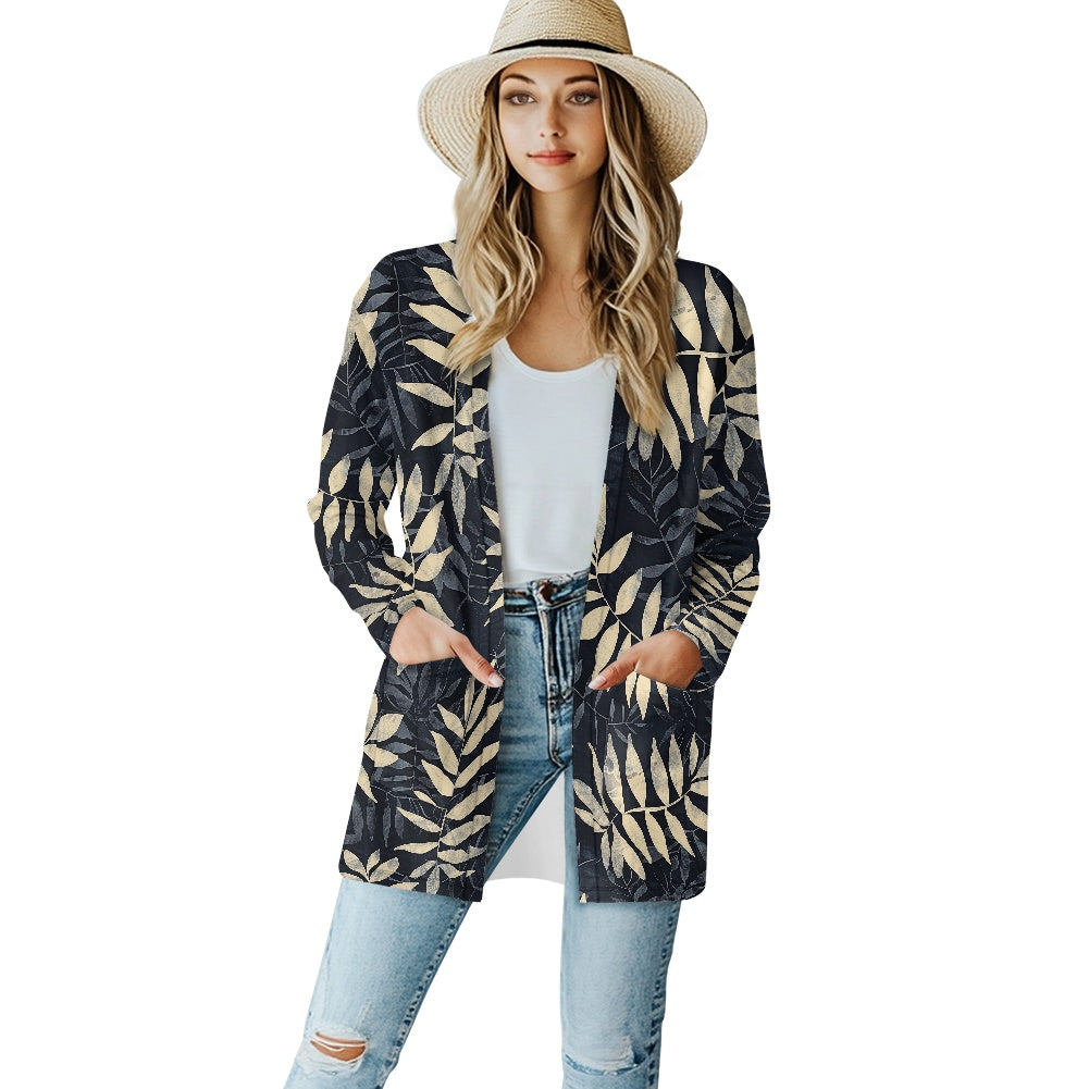 Long-sleeved cardigan jacket