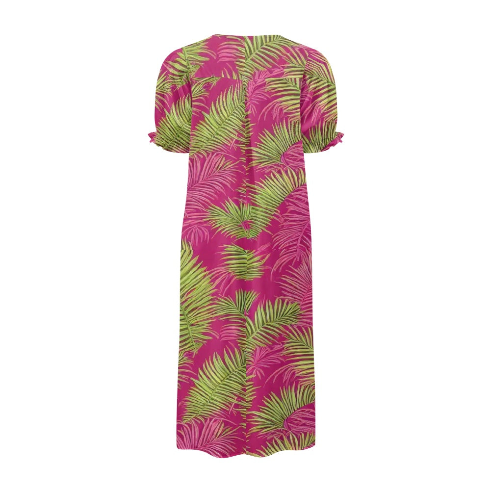 Puff sleeve dress