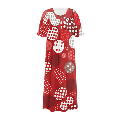 Puff sleeve dress white