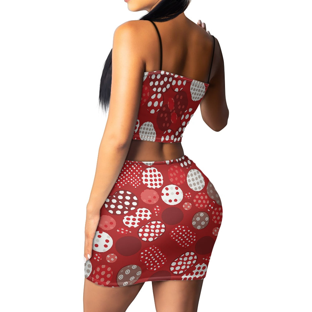 Turn Heads with Luxtrini’s Bold Polka Dot Top Skirt Set