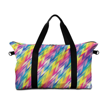 Geometric Chevrons Rainbow Lightweight luggage