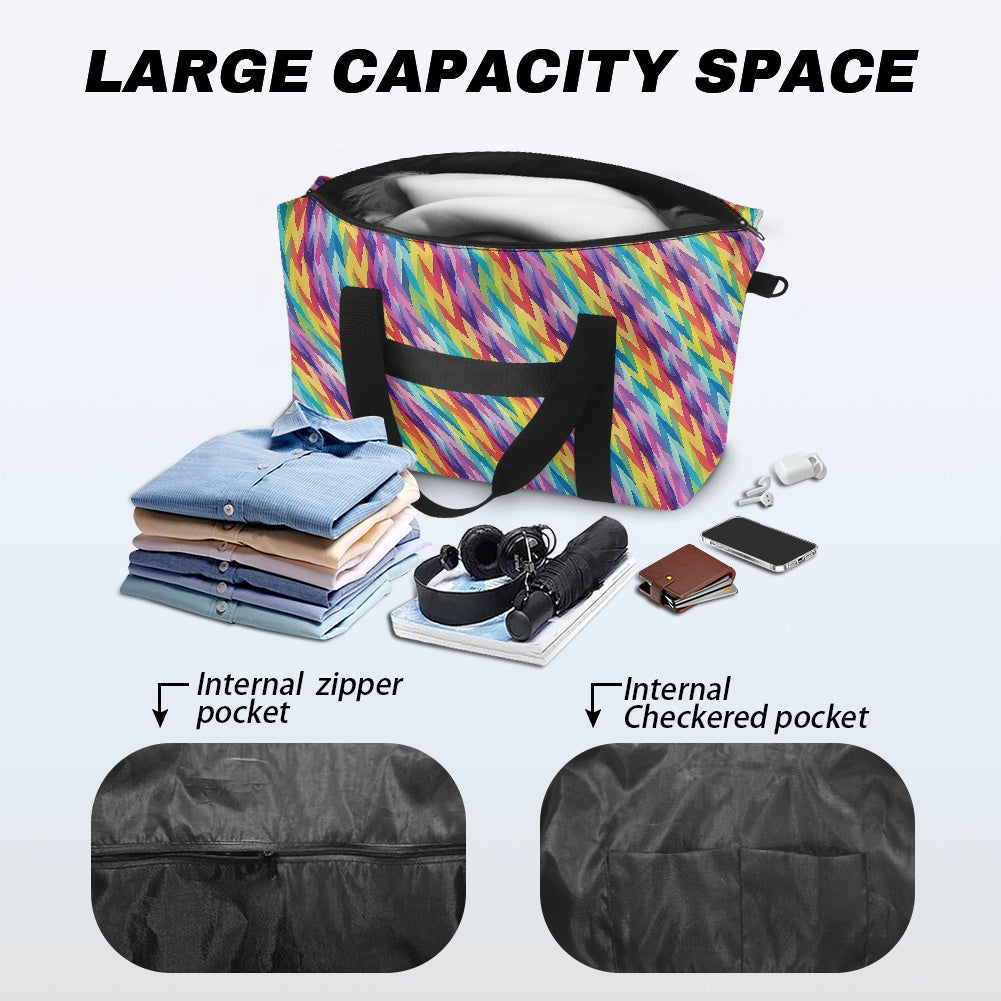 Rainbow Chevrons Geometric Lightweight luggage