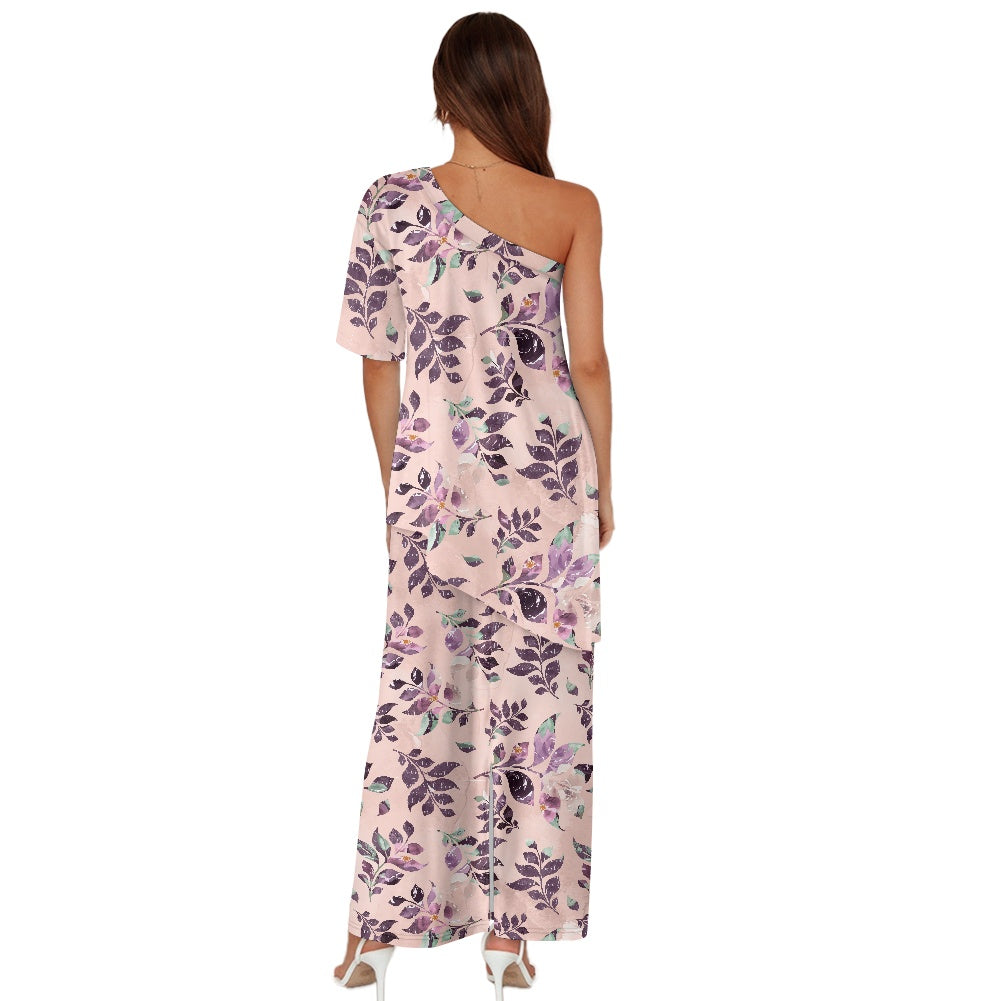 Elegant Off-Shoulder Two-Piece Dress for Women